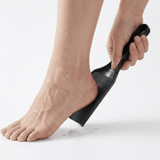 Ergonomisk fotfil som används på häl
