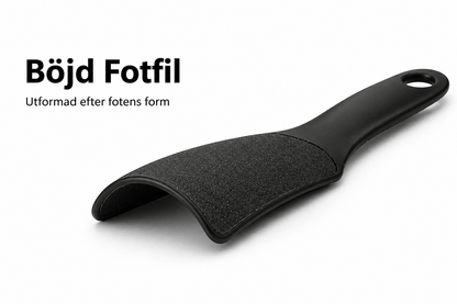 Böjd form som följer hälen