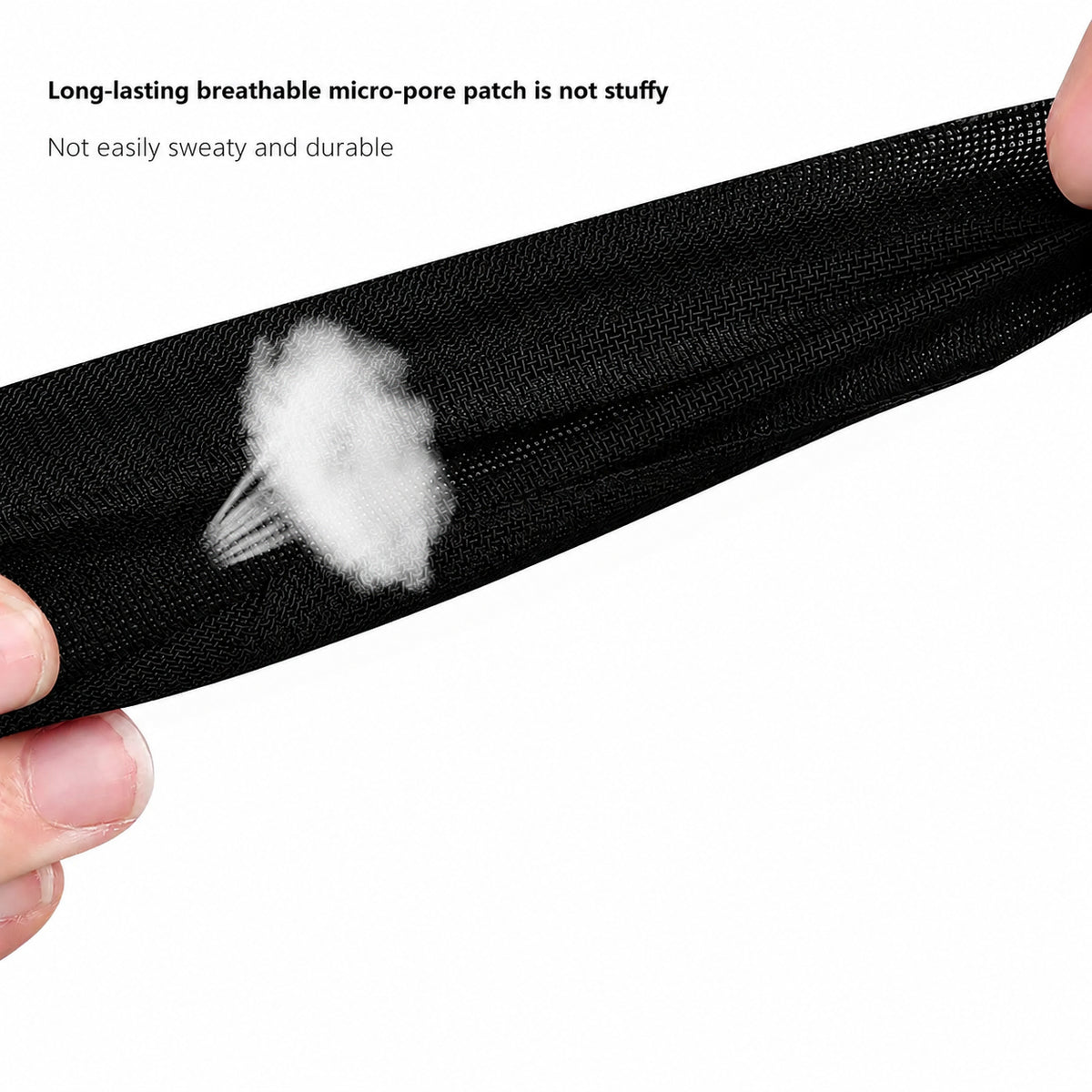 Närbild av elastiskt och andningsbart material