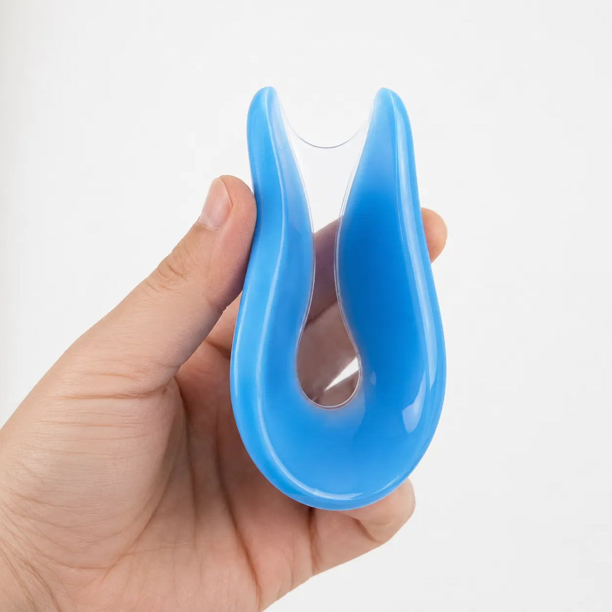 Mjukt gelinlägg för hälen med avlastande U-formad design.