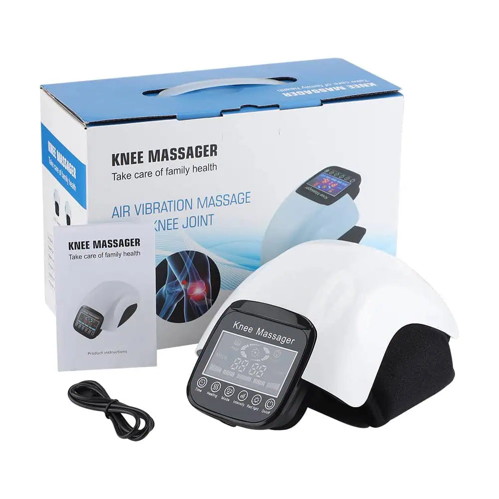 Knämassage med värme och rödljusterapi