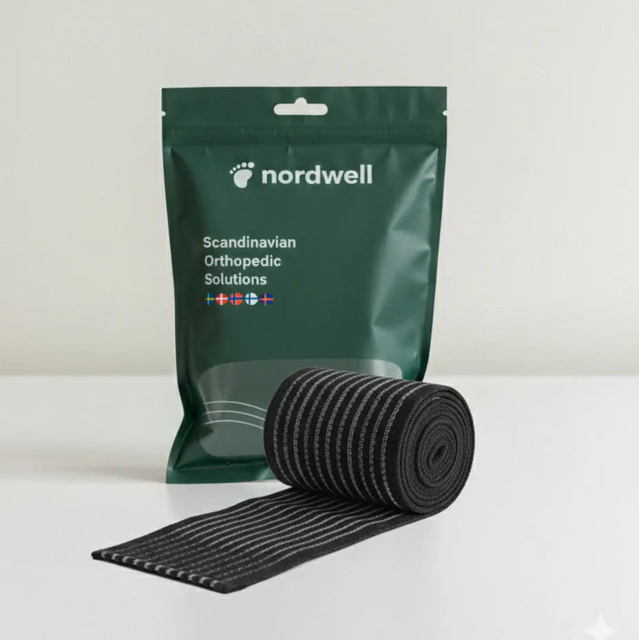 Knästödsband från NordWell med förpackning