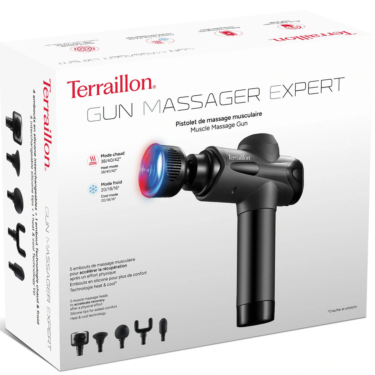 Terraillon massagepistol Expert Heat & Cold