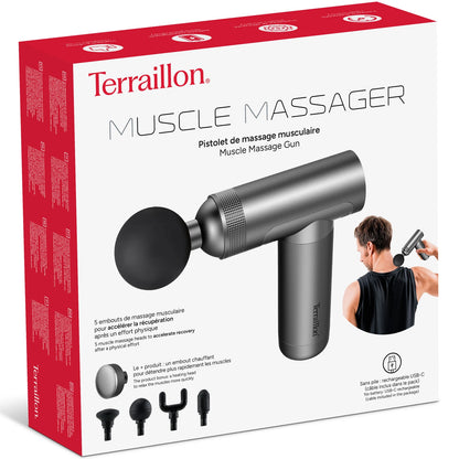 Terraillon muskelmassager – massagepistol med varme
