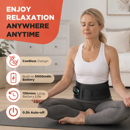 Trådlöst värmebälte för avslappning under vila och meditation