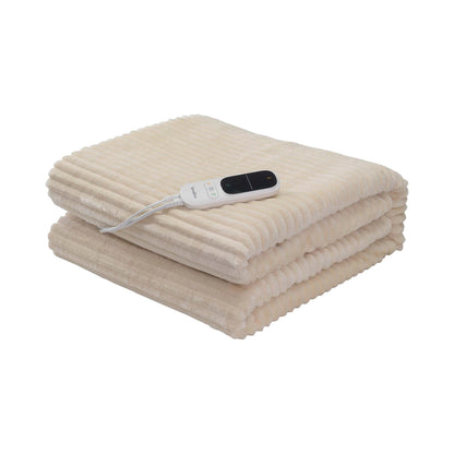 Terraillon Koomy värmefilt 180x130 cm i Cream, hopvikt med digital fjärrkontroll